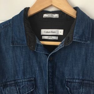 Calvin Klein Body Fit Chambray Skirt